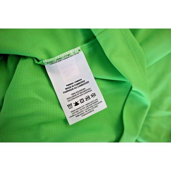 Nike 637167-313 Men's Sz XL Lime Green DRI-FIT Collared Polo Golf Shirt - Picture 6 of 8